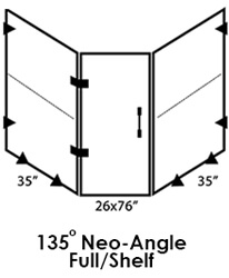 135 Neo Angle Shower Enclosure