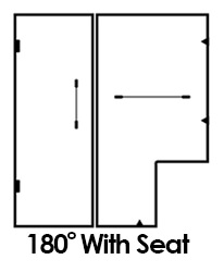180 Shower Enclosure with Seat
